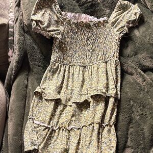 Floral Ruffle Kids Dress